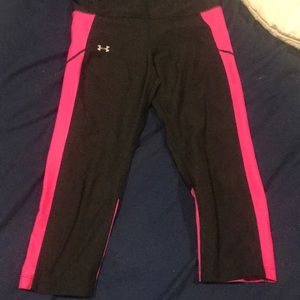 Pink breast cancer under armour leggings